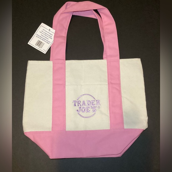 Trader Joe’s Handbags - Trader Joe's Pastel Mini Canvas Tote Bag